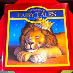 Treasury of Fairy Tales Book Padded Cover Gold Binding Published 2002